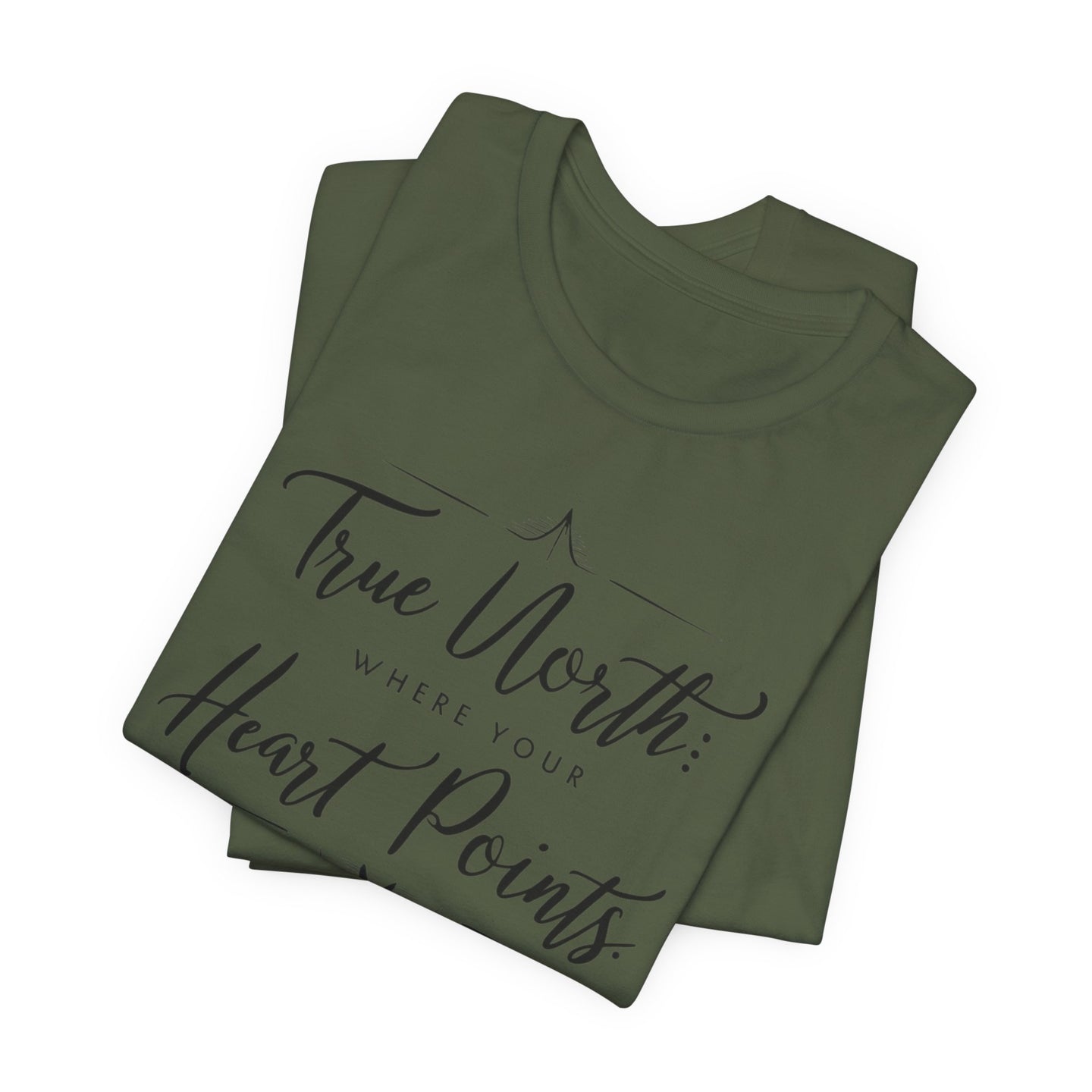 "True North: Where Your Heart Points - Elegant Compass Tee